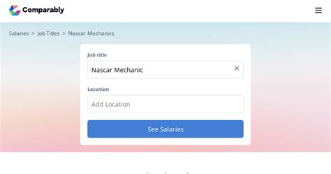 nascar technician salary|nascar tech salary.